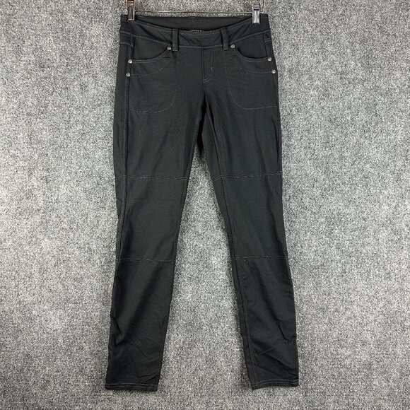 Athleta Pants Womens Small Skinny Pant Black Stretch Back and Front Pockets - Picture 1 of 7
